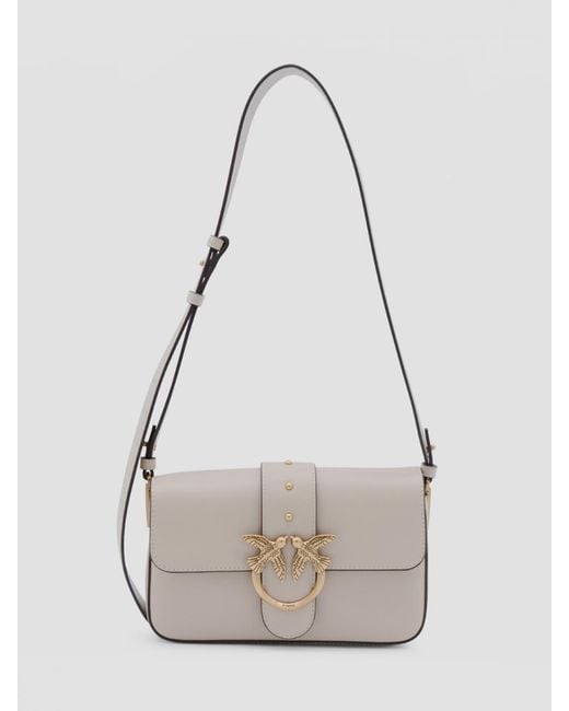 Pinko White Shoulder Bag