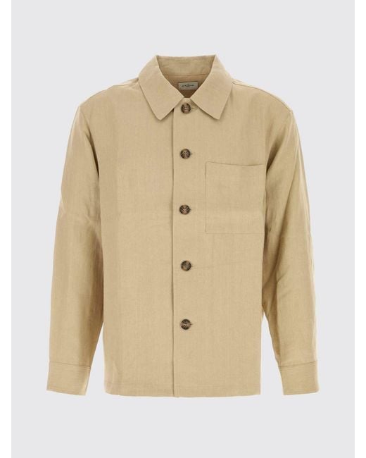 LeKasha Natural Linen Shirt Jacket for men