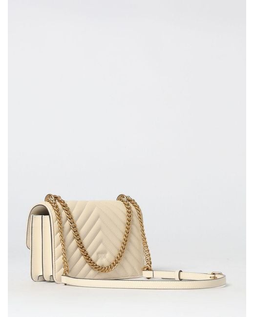 Pinko Natural Love One Mini Chevron Quilted Nappa Bag