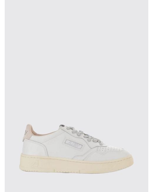 Autry White Medalist Low Leather Sneakers