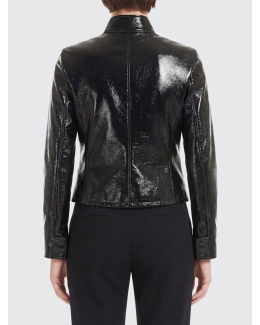 Courreges Black CourrÈ Ges Patent Leather Jacket