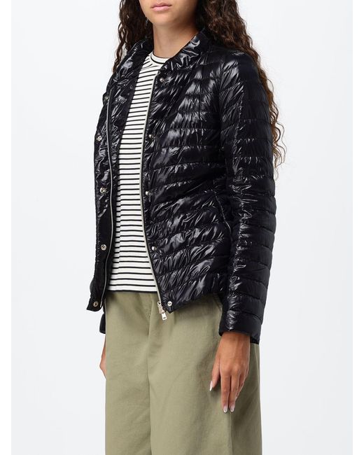 Herno Black Elena Slim Fit Cropped Down Jacket