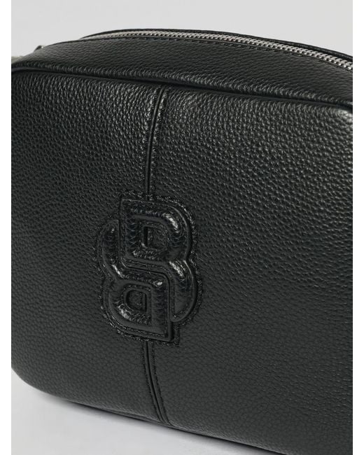 Boss Black Grained Faux Leather Bag