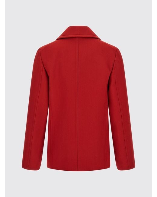 Auralee Red Trench Coat
