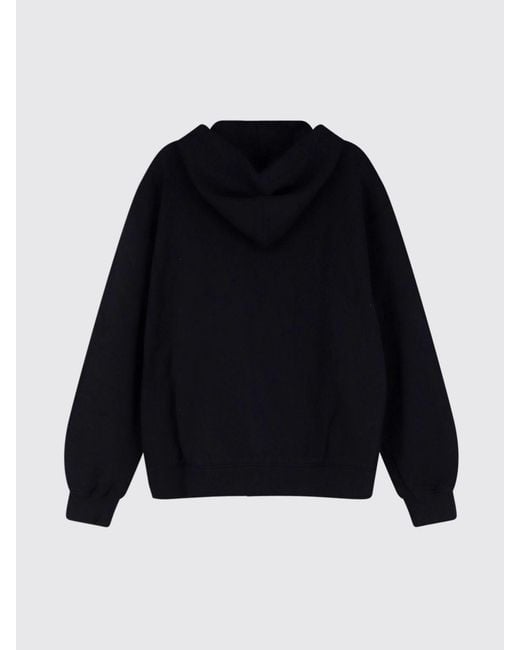 Dolce & Gabbana Black Dolce &Amp Gabbana Zipped Cotton Hoodie With Pouch Pockets for men