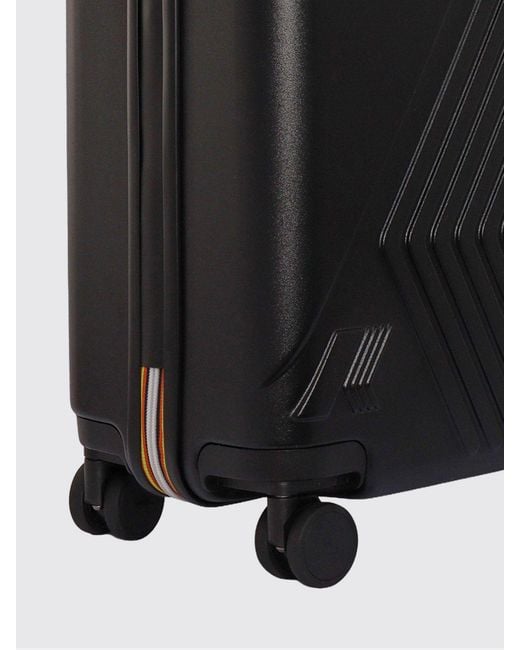 K-Way Black Eudoxie Polycarbonate Trolley for men
