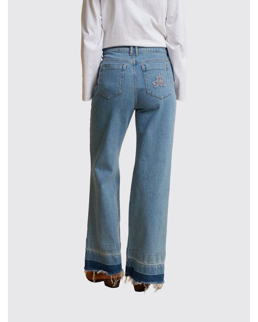 La Martina Blue Wide Leg Jeans