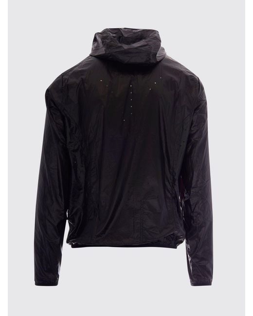 Roa Black Hue Packable Technical Fabric Windbreaker for men