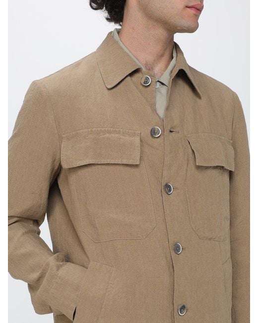 Barena Natural Linen Shirt Jacket for men