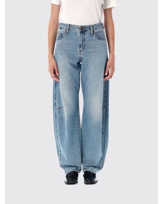 Levi's Blue Baggy Dad Jeans