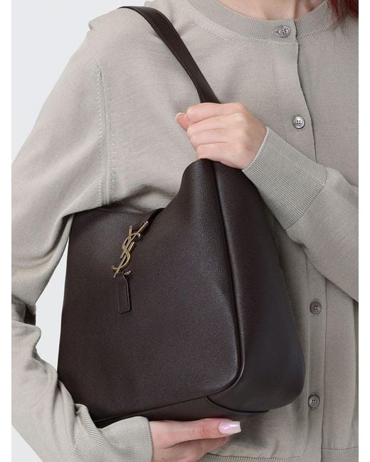 Saint Laurent Black Le 5 À 7 Leather Bag