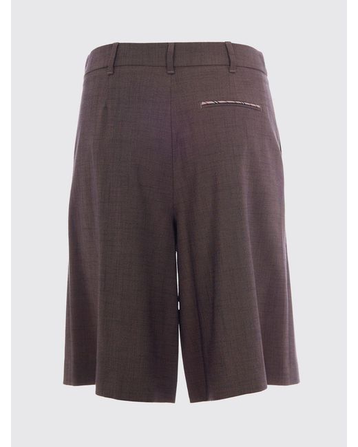 Liu Jo Gray Viscose Blend Shorts