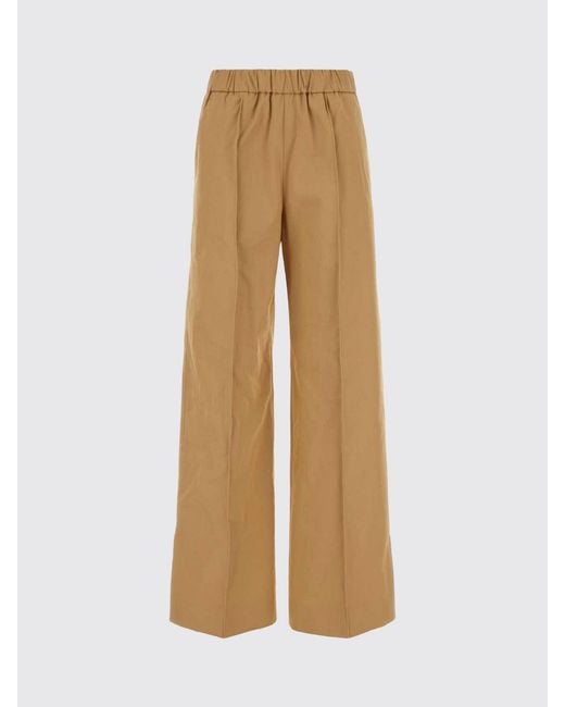 Jil Sander Natural Cotton Palazzo Trousers