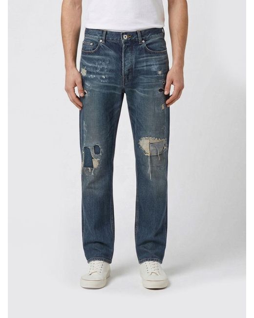 J.W. Anderson Blue Straight Cotton Denim Jeans Jwanderson for men