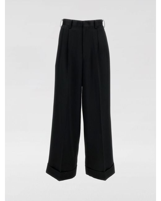 Junya Watanabe Black Wool Blend Palazzo Trousers
