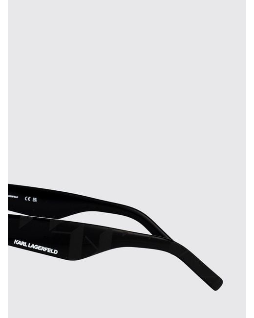 Karl Lagerfeld Black Vintage Design Cat Eye Sunglasses