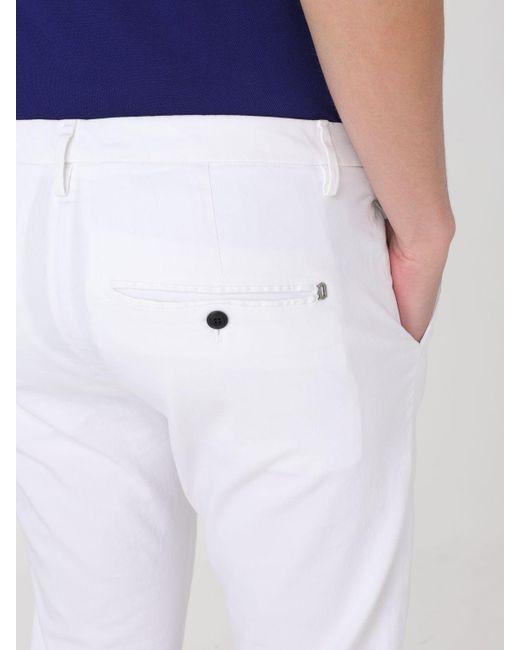 Dondup White Trousers for men