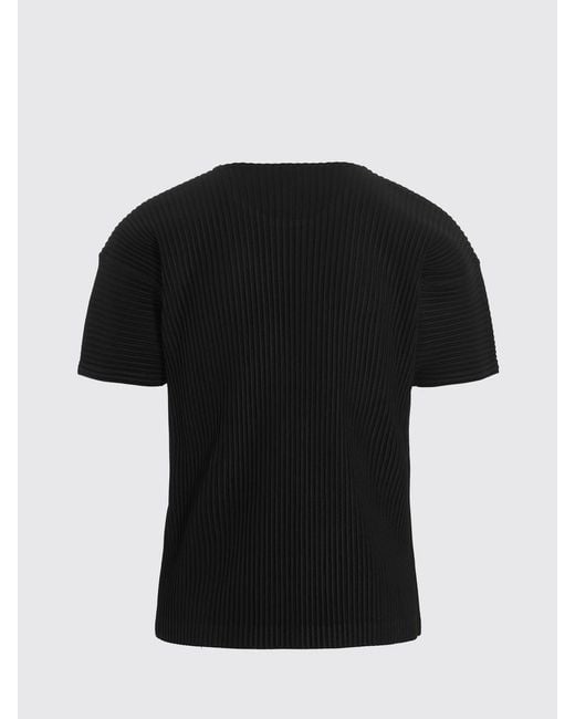 Homme Plissé Issey Miyake Black T-Shirt for men