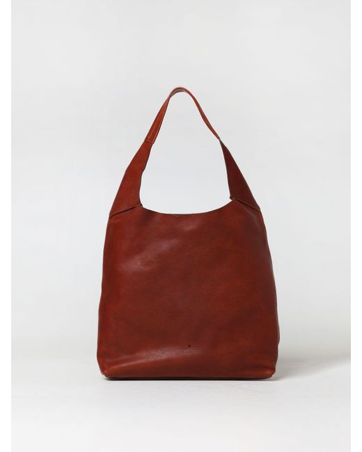 Il Bisonte Red Le Laudi Bag In Aged Leather