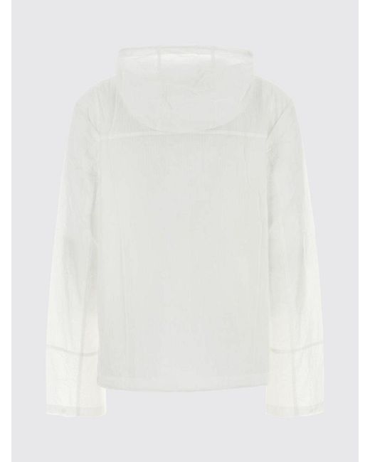 Autry White Hooded Windbreaker With Logo for men