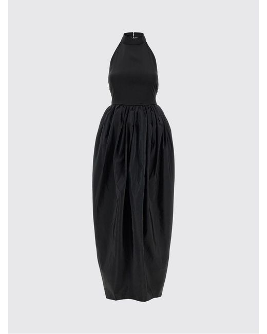 ROTATE BIRGER CHRISTENSEN Black Taffeta Dress