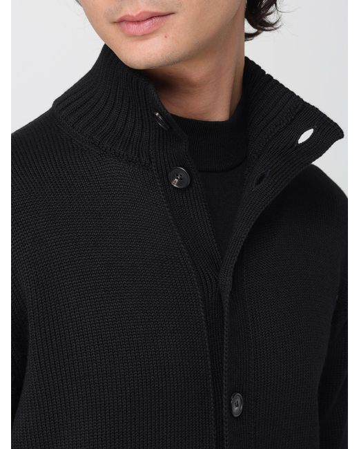 Zanone Wollrollkragenpullover in Black für Herren