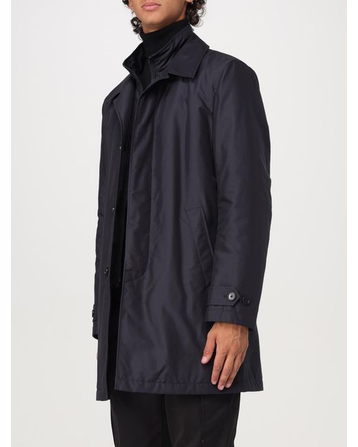 Fay Blue Nylon Parka for men