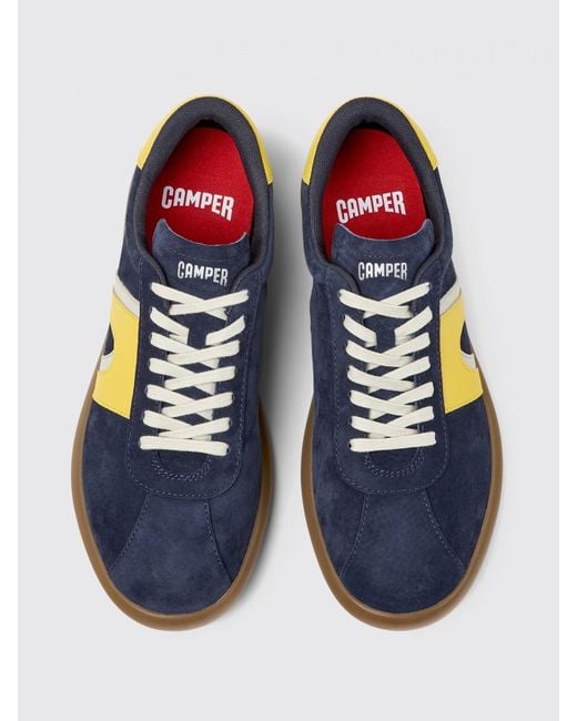 Camper Blue Pelotas Soller Nubuck Sneakers for men