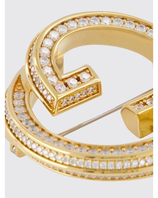 Gucci White Blondie Brooch With Crystals