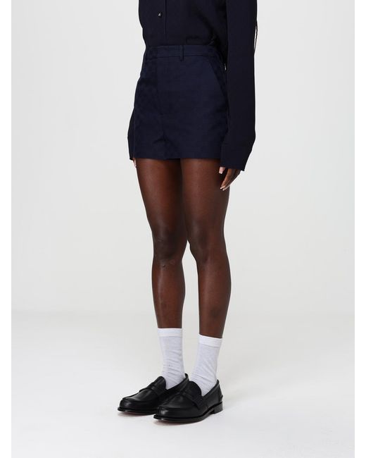 Gucci Blue Gg Cotton Blend Shorts