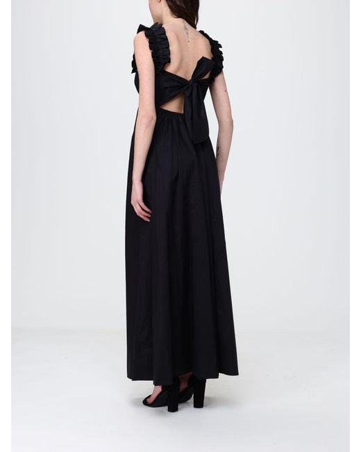 Liu Jo Black Cotton Midi Dress
