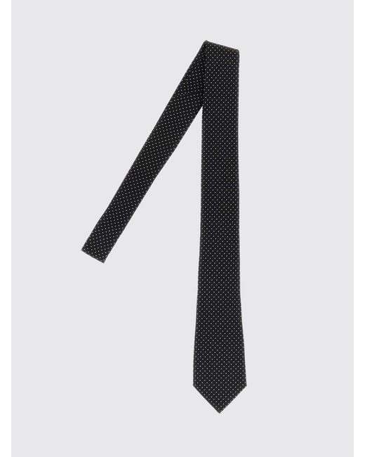 Corbata De Seda Con Motivo De Lunares Tom Ford de hombre de color Black