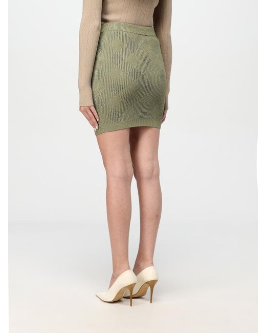 Balmain Green Openwork Strickrock