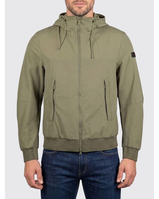 Peuterey Green Uyapo Nylon Hooded Jacket for men