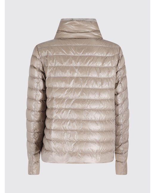Herno Blue Short Reversible Quilted Ultra-Light Nylon Down Jacket