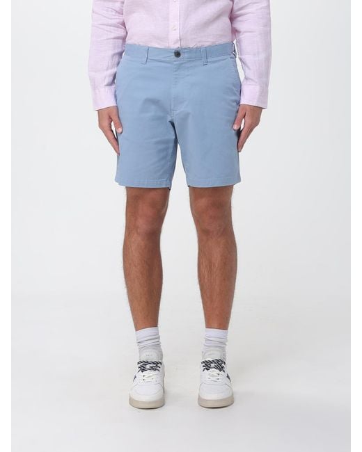 Michael Kors Blue Organic Cotton Blend Chino Shorts for men