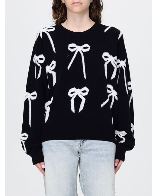 Marc Jacobs Blue Viscose Crew Neck Sweater With Bows