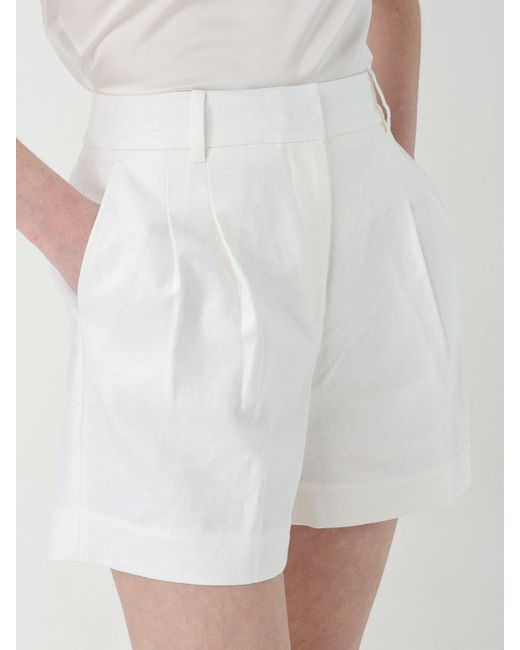 Shorts Michael in lino di Michael Kors in White