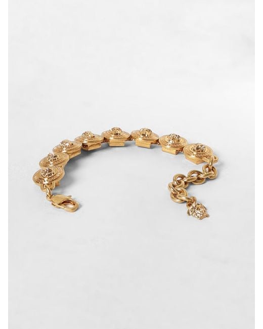 Versace Metallic Adjustable Medusa Bracelet