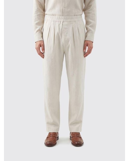 Tom Ford Natural Cotton And Silk Trousers for men