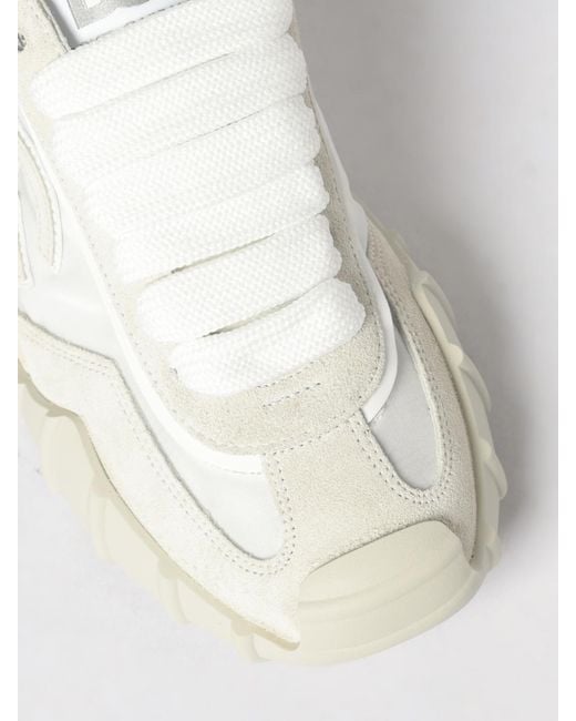 Dolce & Gabbana White Dolce &Amp Gabbana Dg Athletic Suede And Nylon Sneakers for men