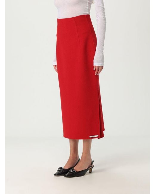 Sportmax Red Skirt