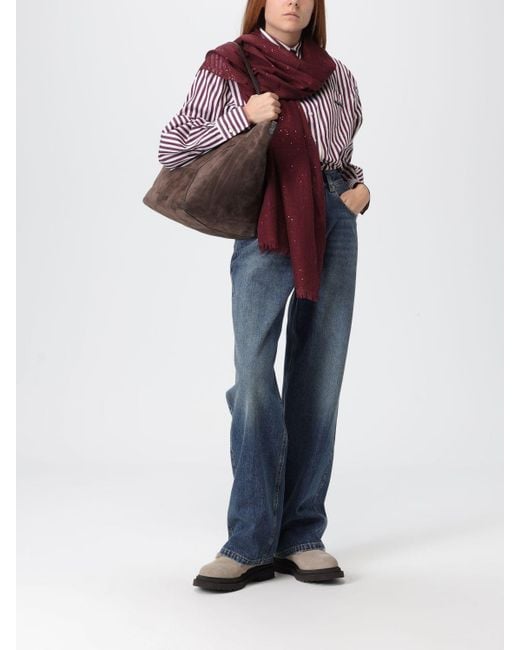 Brunello Cucinelli Purple Scarf