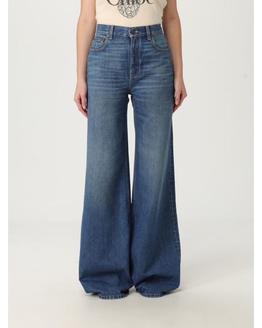 Chloé Blue Wide Leg Jeans