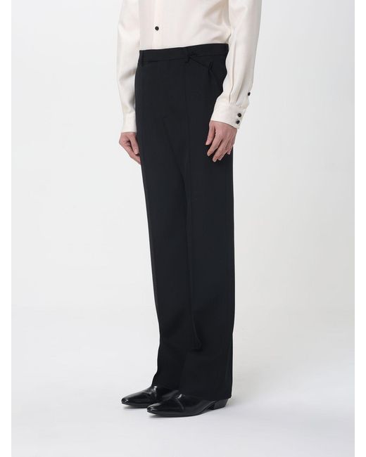 Valentino Black Classic Wool Trousers for men