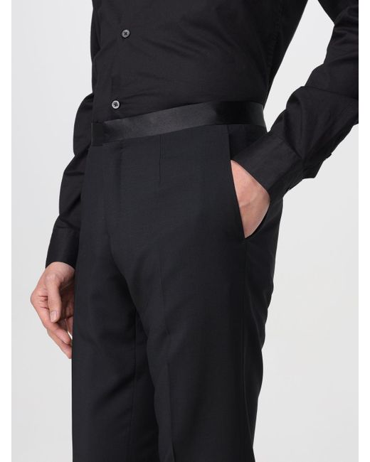 Corneliani Black Trousers for men