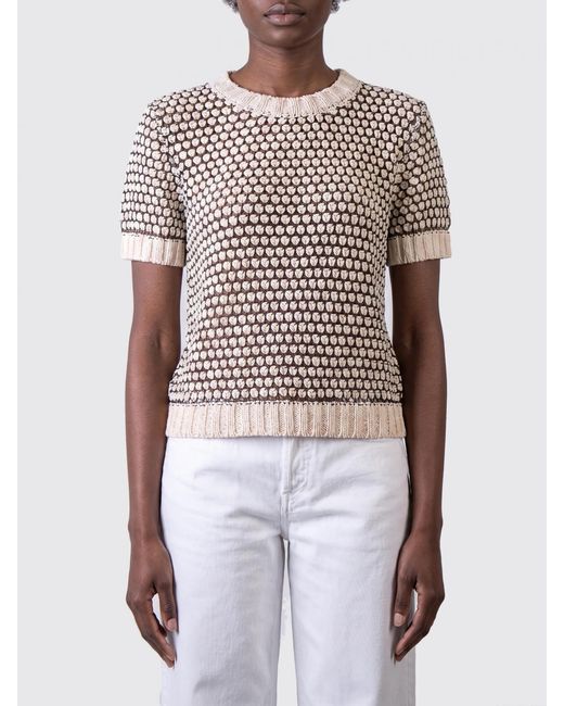 Roberto Collina White Cotton Blend Crew-Neck Sweater