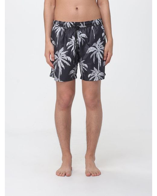 Mauna Kea Blue Printed Technical Fabric Swimsuit for men