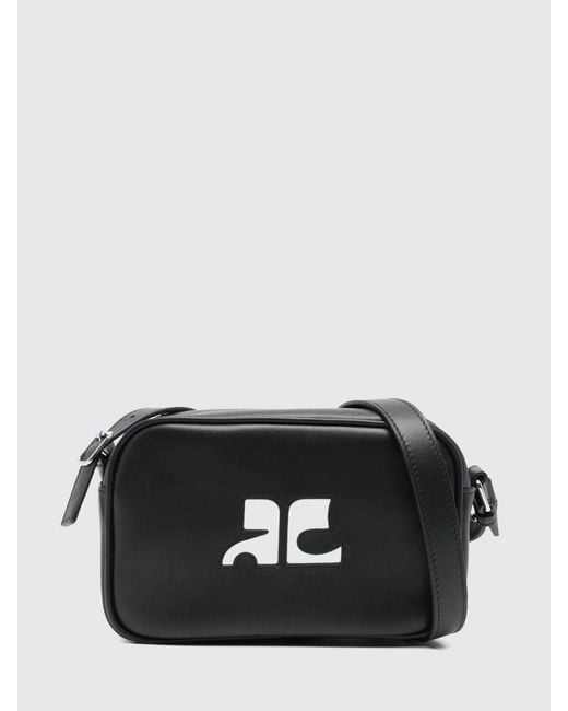 Courreges Black CourrÈ Ges Reedition Leather Bag