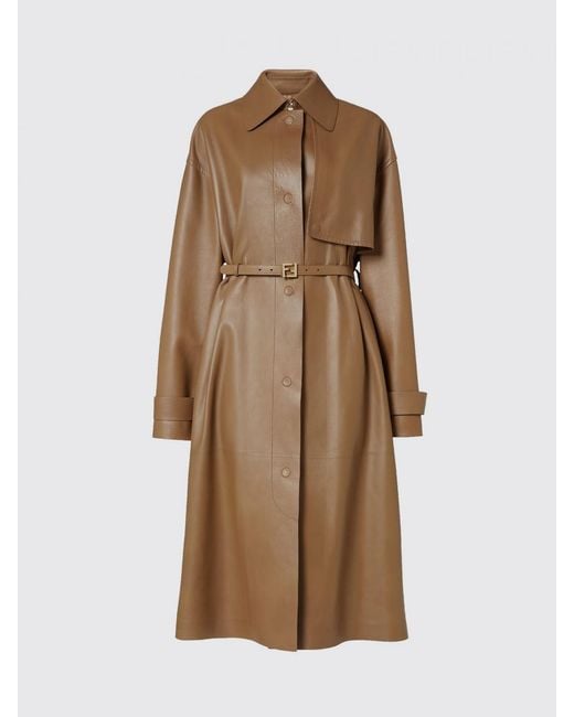 Fendi Natural Trench Coat